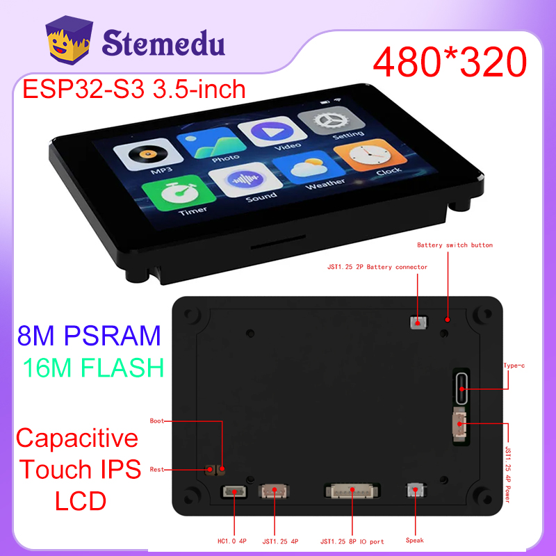 Home Automation Arduino - Mini ESP32-S3 3.5 inç kapasitif dokunmatik