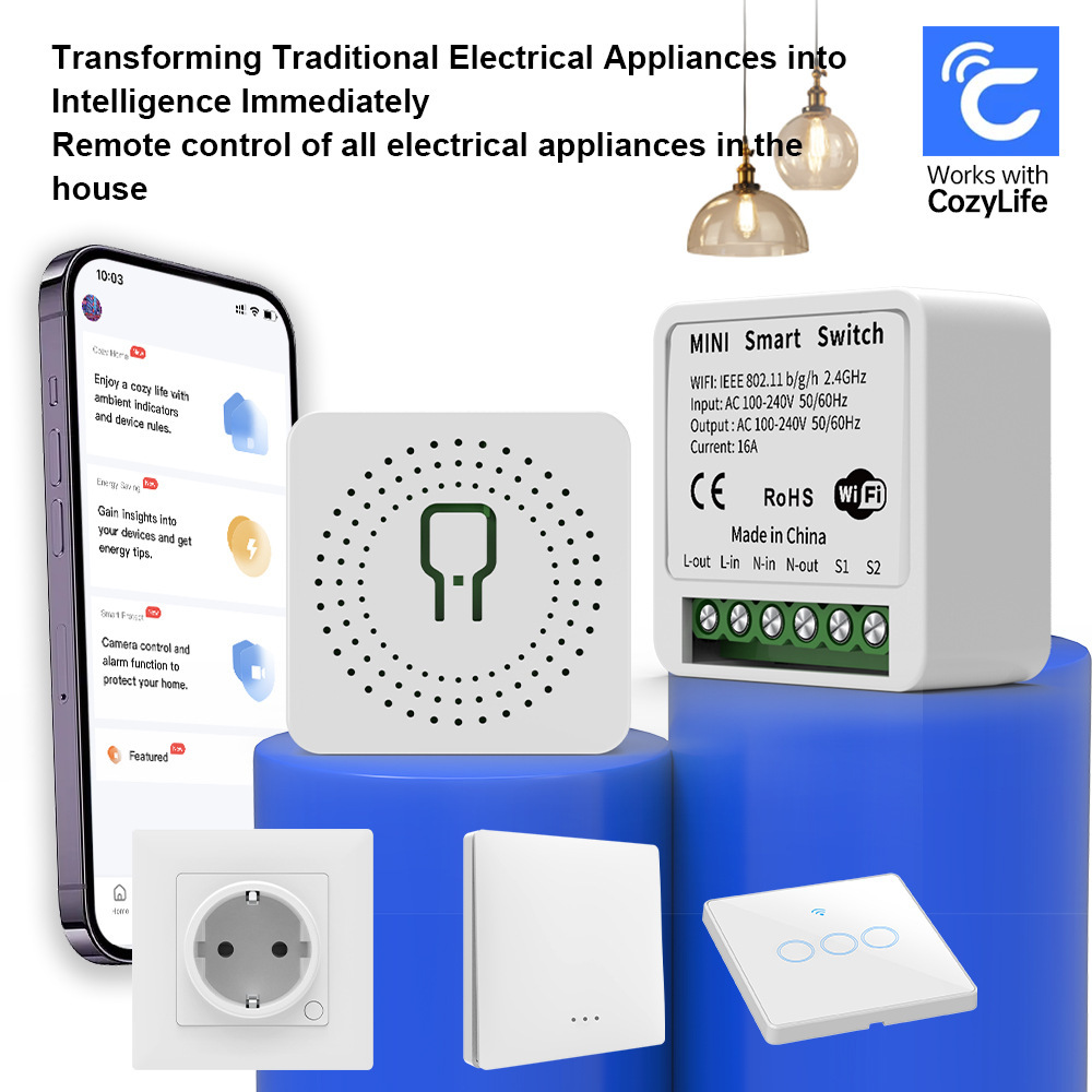 Diy Smart Home Automation Devices - Akıllı Ev WiFi Röle Modülü 16A