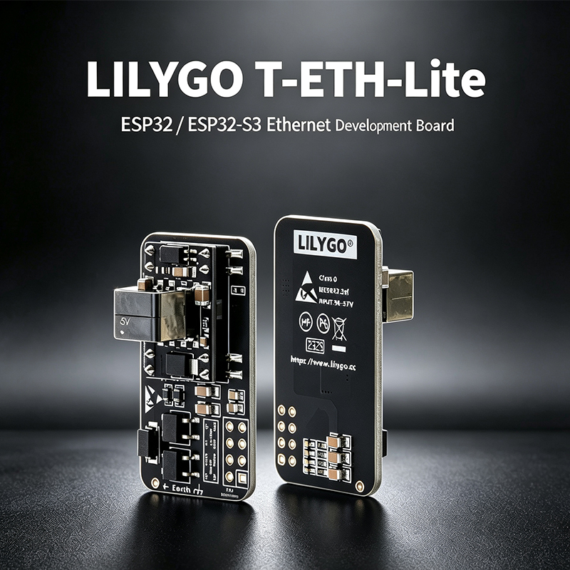 Ethernet Module W5500 - LILYGO T‑ETH‑Lite Geliştirme Kartı, ESP32/ESP32‑S3, W5500/RTL8201