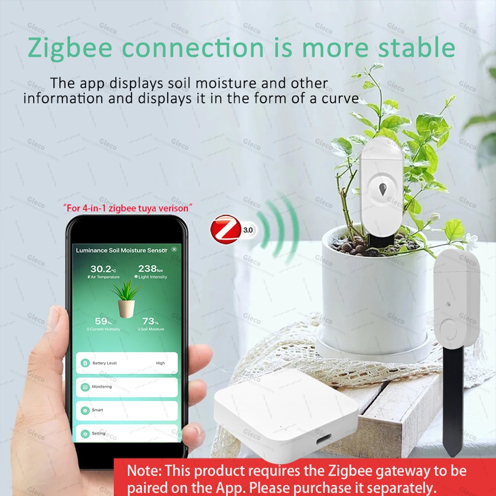 Zigbee Toprak Nem Sensörü Ölçe - Home Automation Technology incelemesi ve fiyatı