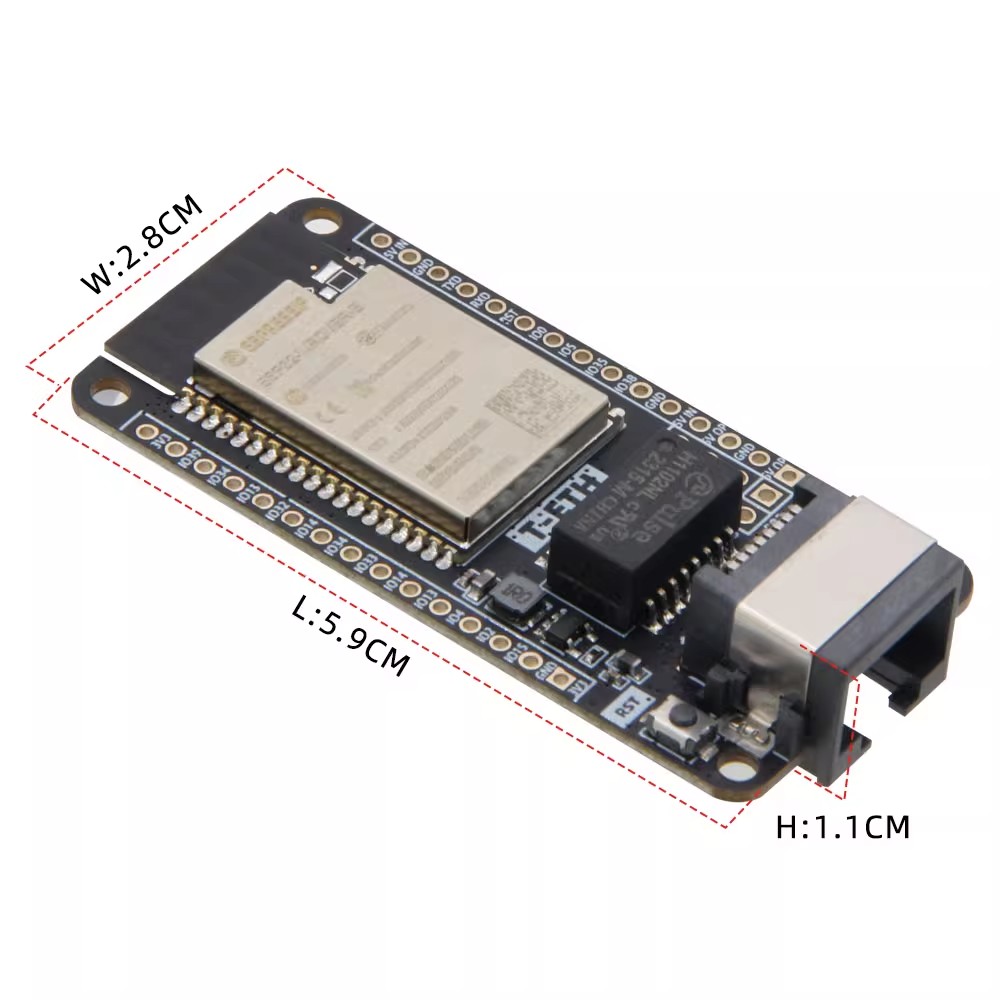 LILYGO T‑ETH‑Lite Geliştirme K - Ethernet Module W5500 incelemesi ve fiyatı